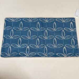 Villa Classic Home Kenzie Pillow Cover 14 x 26 Parisian Blue Pottery Barn Beige